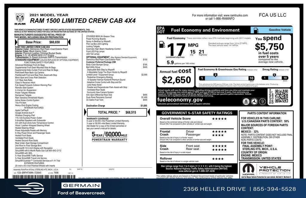 2021 RAM 1500 Limited