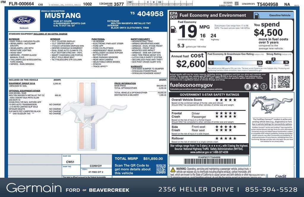 2026 Ford Mustang GT