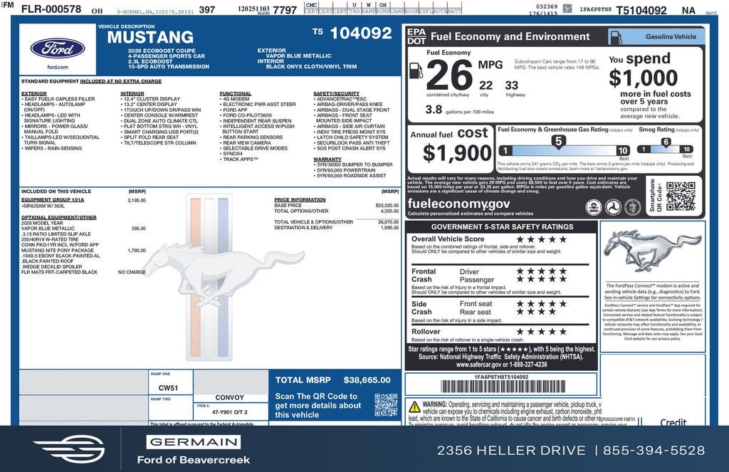 2026 Ford Mustang EcoBoost