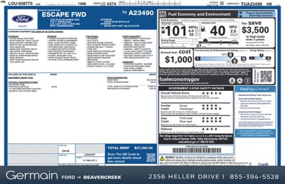 2026 Ford Escape Plug-In Hybrid Base