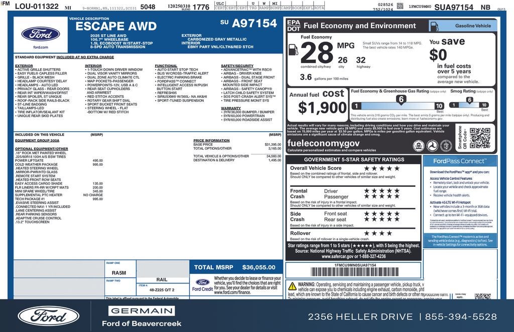 2025 Ford Escape ST-Line