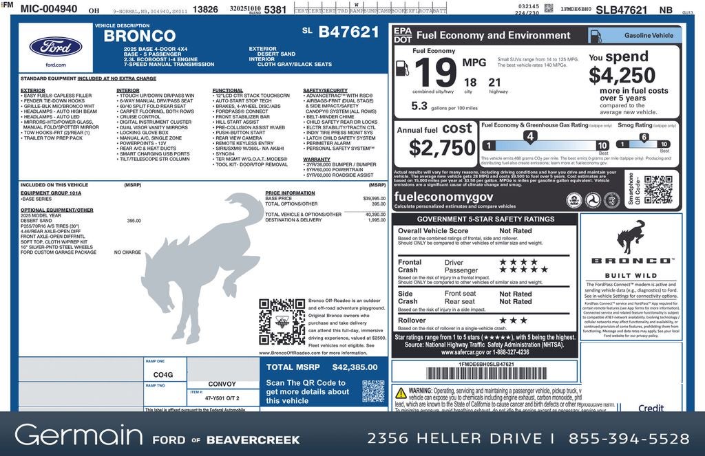 2025 Ford Bronco Base