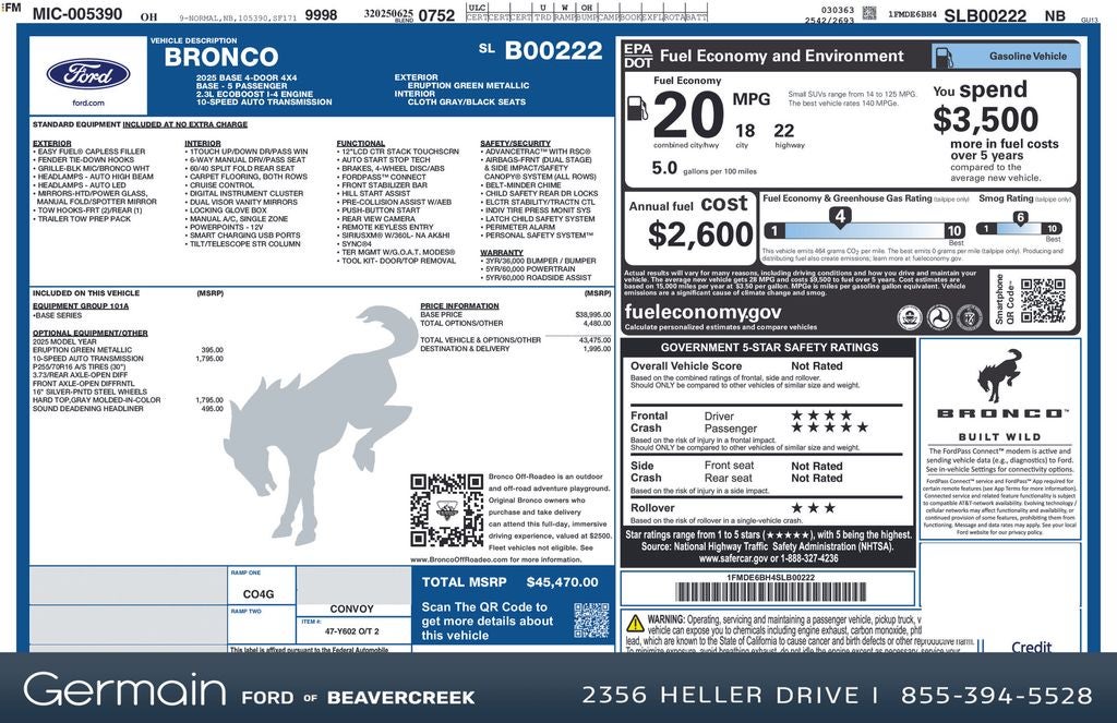 2025 Ford Bronco Base