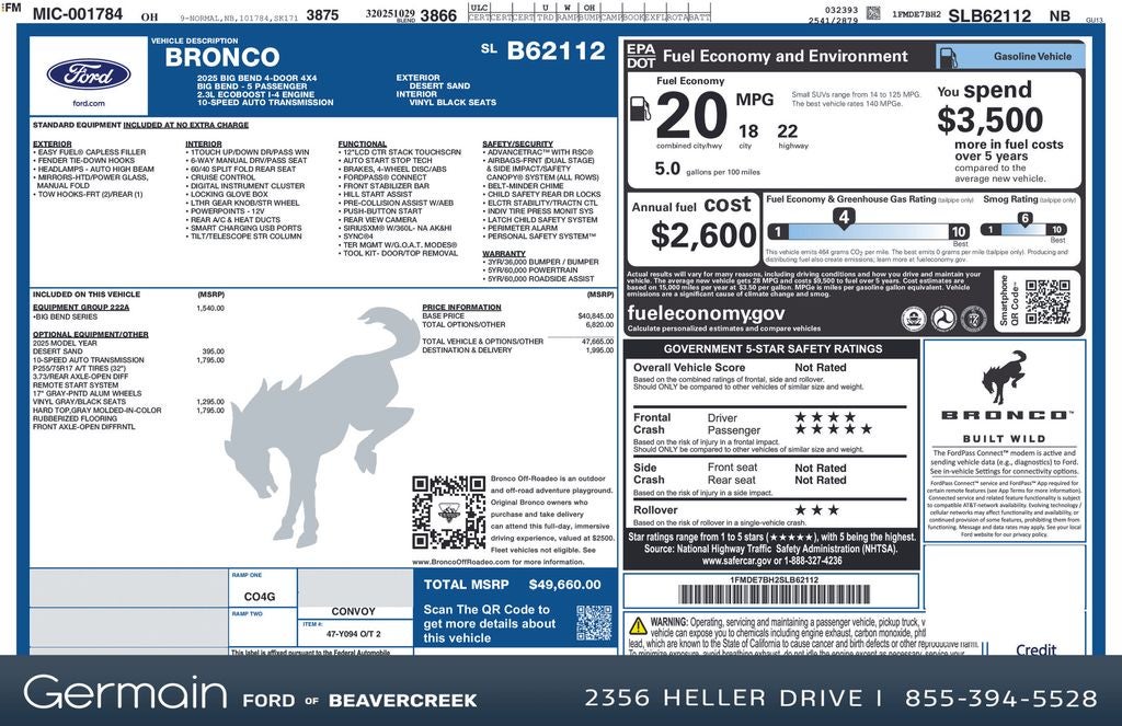 2025 Ford Bronco Big Bend
