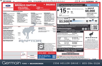 2025 Ford Bronco Raptor