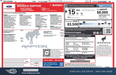 2025 Ford Bronco Raptor