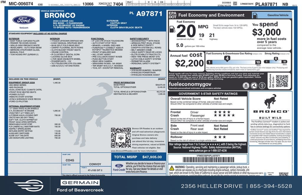 2023 Ford Bronco Base