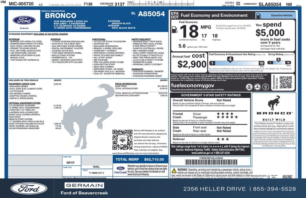 2025 Ford Bronco Badlands