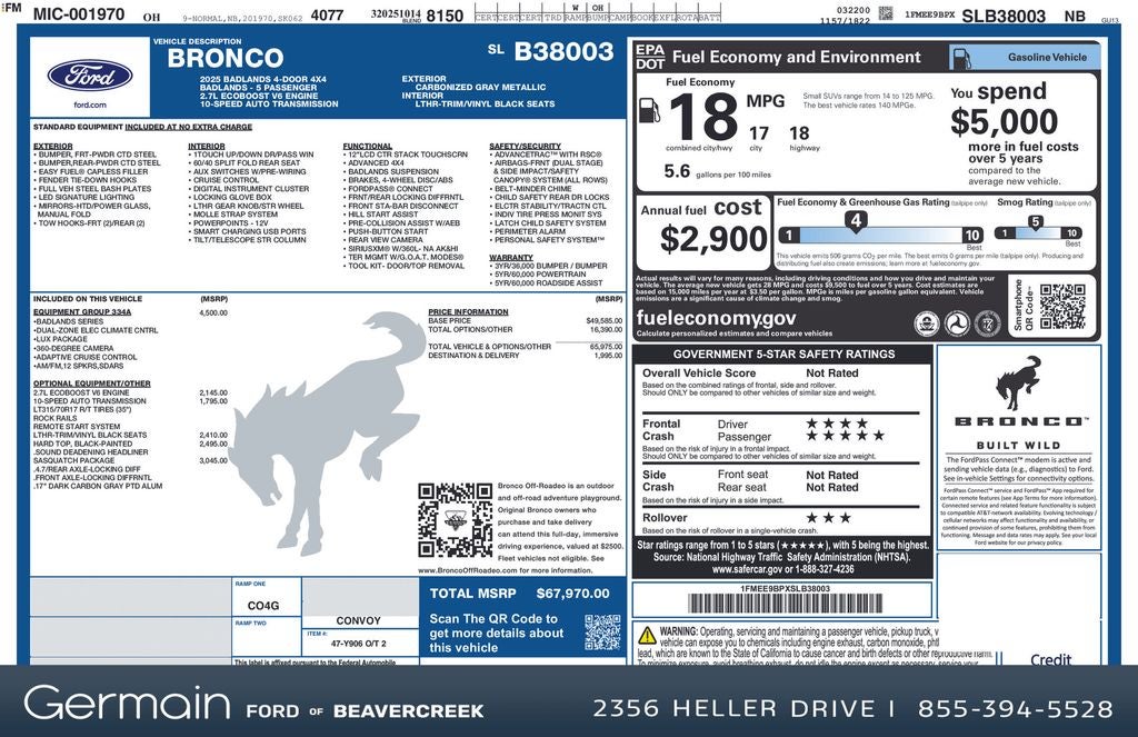 2025 Ford Bronco Badlands