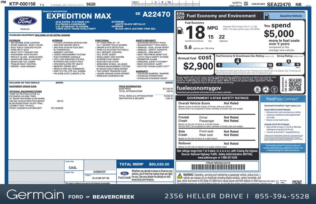 2025 Ford Expedition Max Platinum