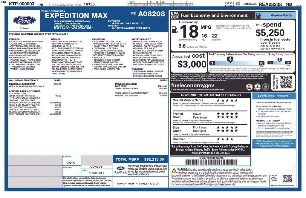 2024 Ford Expedition Max Limited