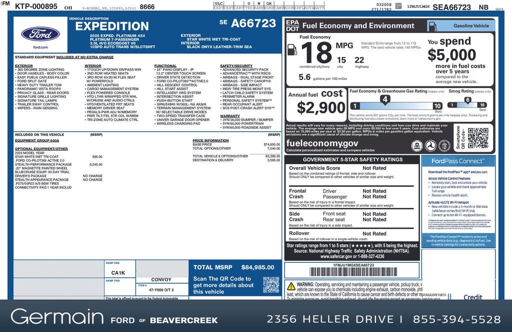 2025 Ford Expedition Platinum