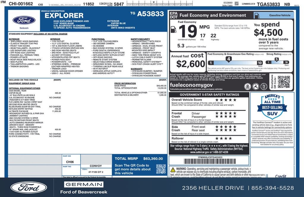 2026 Ford Explorer Tremor