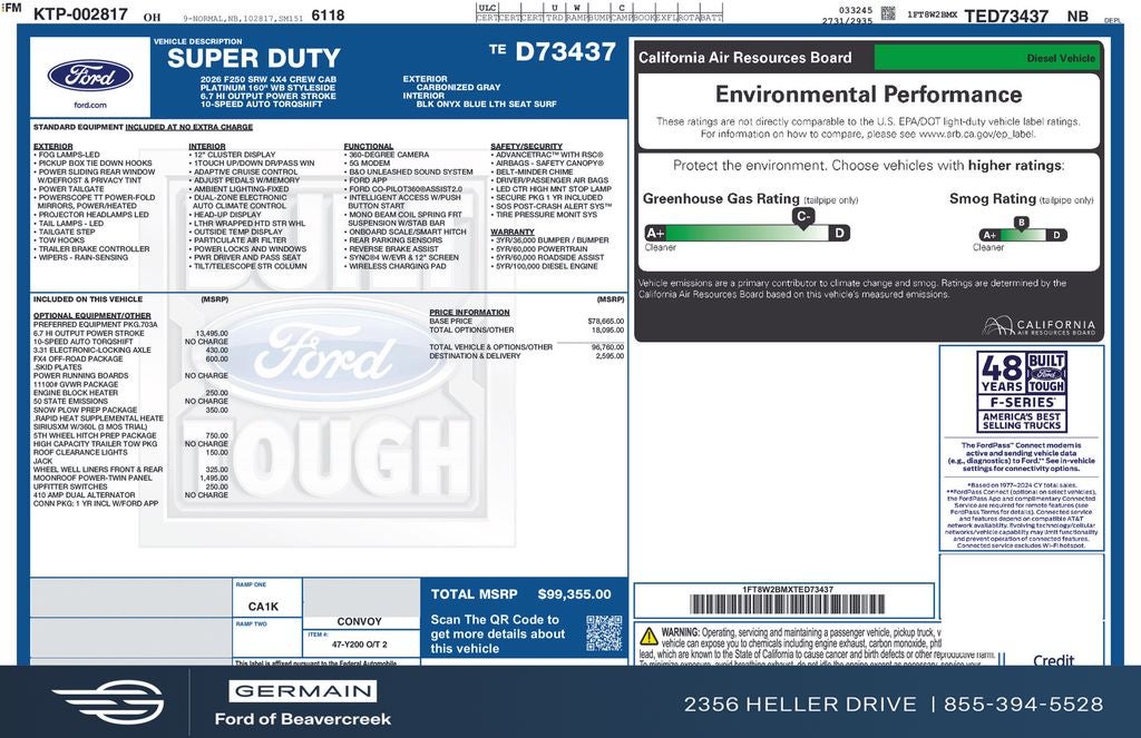 2026 Ford F-250SD Platinum