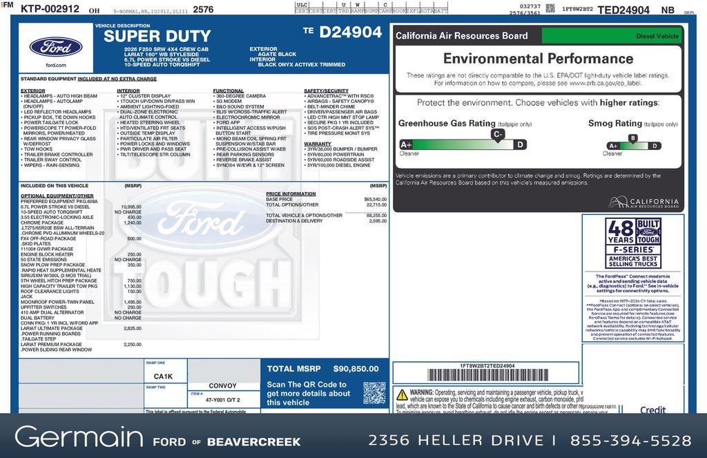 2026 Ford F-250SD Lariat
