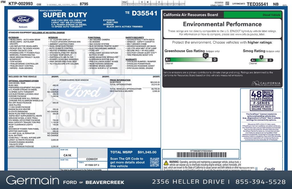 2026 Ford F-250SD Lariat