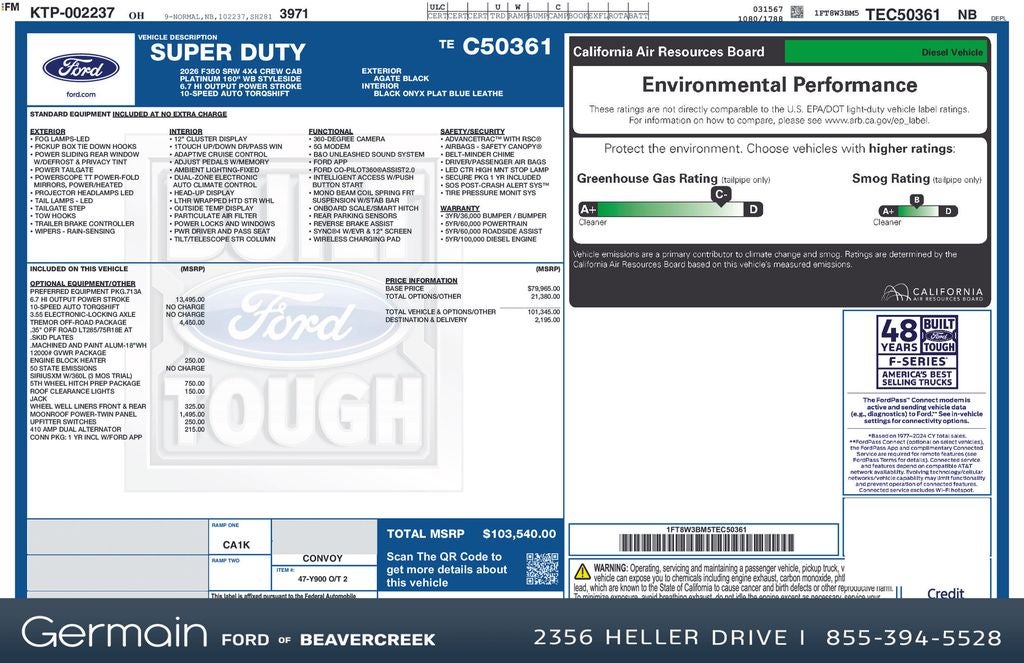 2026 Ford F-350SD Platinum