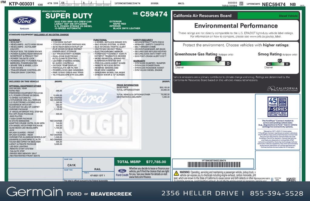 2022 Ford F-350SD Lariat