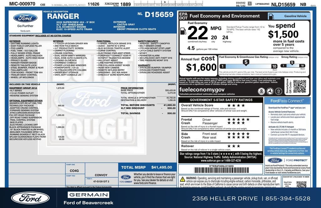 2022 Ford Ranger XLT