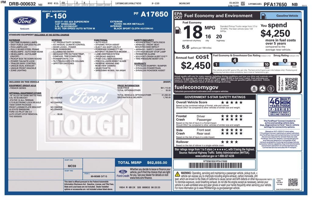 2023 Ford F-150 Tremor