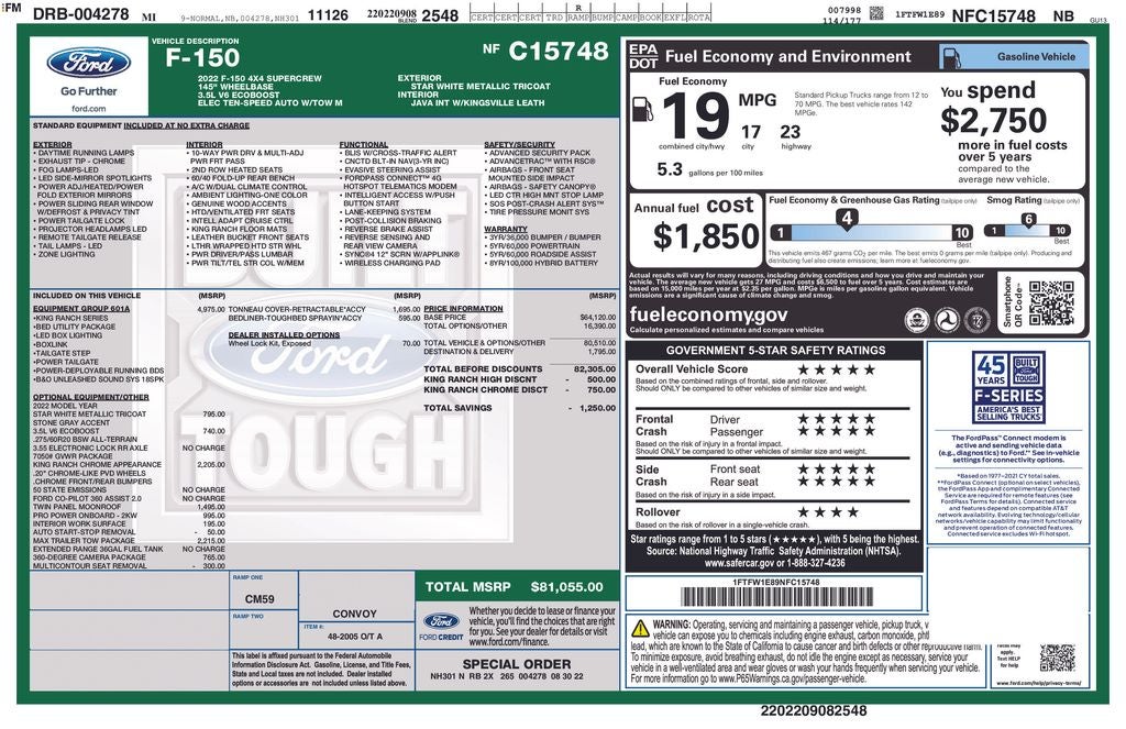 2022 Ford F-150 King Ranch