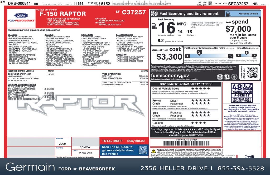2025 Ford F-150 Raptor