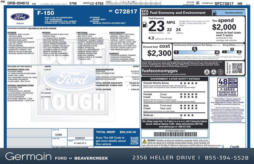 2025 Ford F-150 Platinum