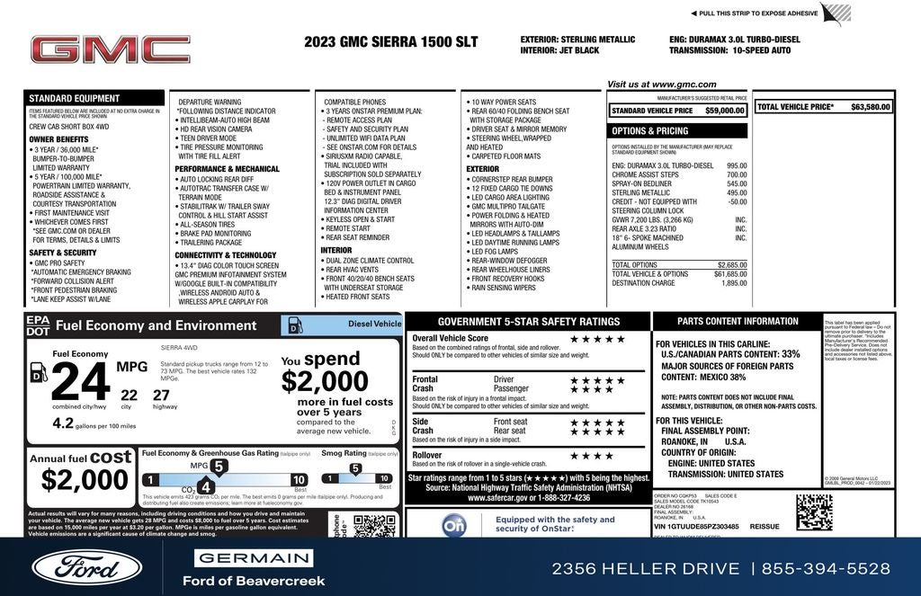 2023 GMC Sierra 1500 SLT