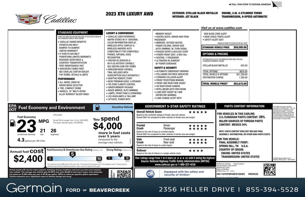 2023 Cadillac XT6 Luxury