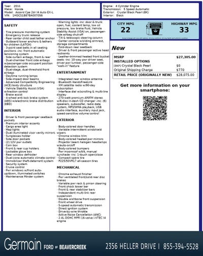 2011 Honda Accord EX-L 2.4