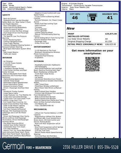 2024 Honda Accord Hybrid Sport-L