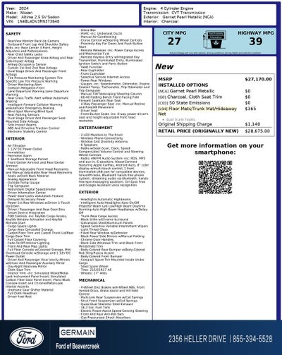 2024 Nissan Altima 2.5 SV