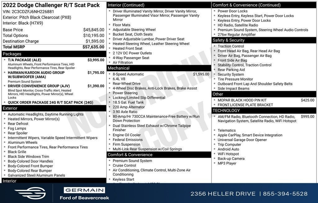 2022 Dodge Challenger R/T Scat Pack