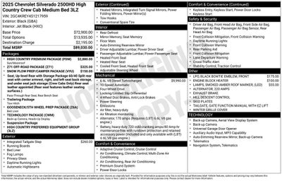 2025 Chevrolet Silverado 2500HD High Country