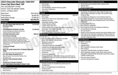 2023 Chevrolet Silverado 1500 RST
