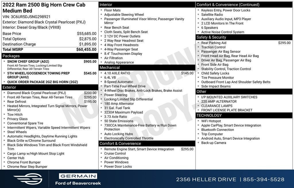 2022 RAM 2500 Big Horn