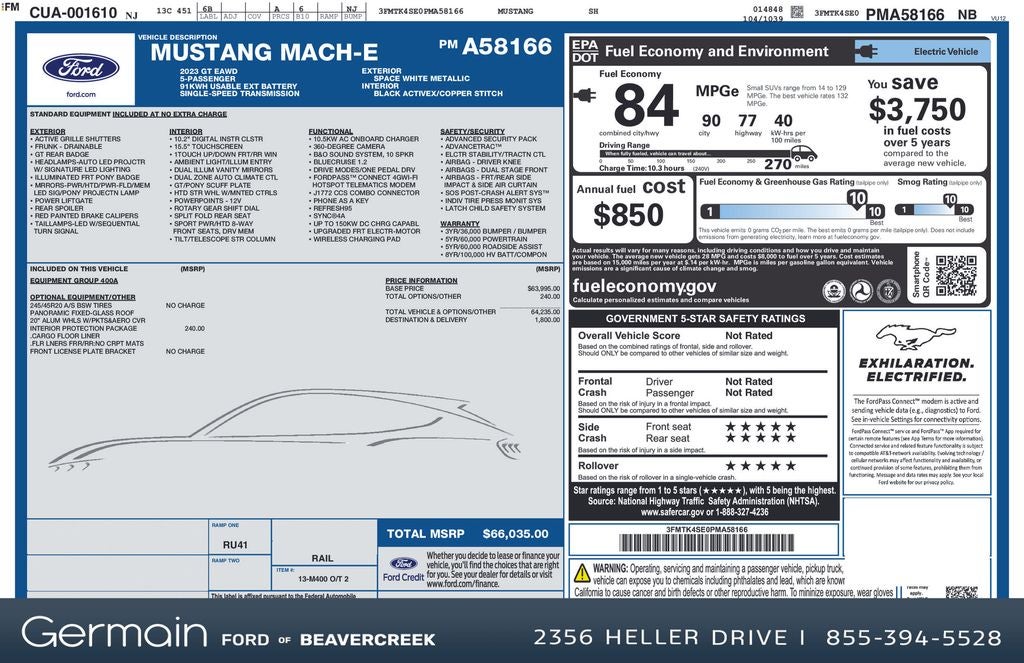 2023 Ford Mustang Mach-E GT