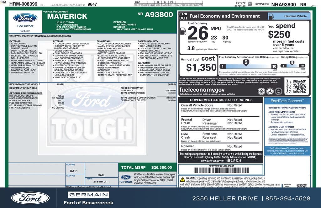 2022 Ford Maverick XLT