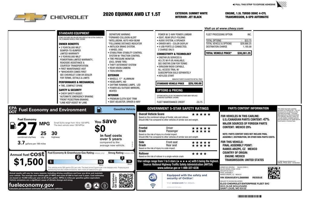 2020 Chevrolet Equinox LT