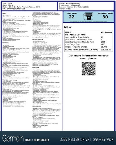 2023 Mazda Mazda CX-30 2.5 Turbo Premium Package