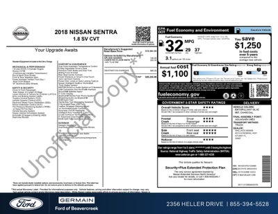 2018 Nissan Sentra SV