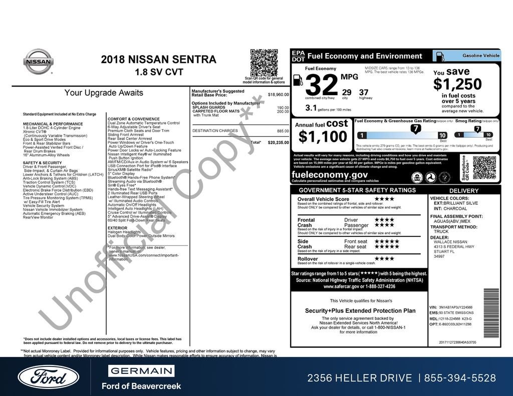 2018 Nissan Sentra SV