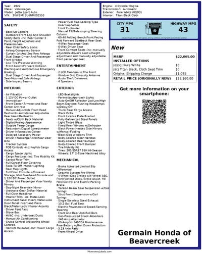 2022 Volkswagen Jetta 1.5T Sport