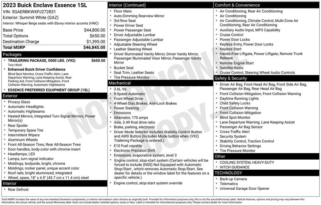 2023 Buick Enclave Essence