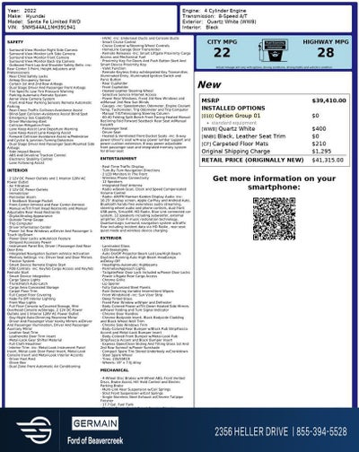 2022 Hyundai Santa Fe Limited