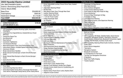 2023 Hyundai Elantra Limited