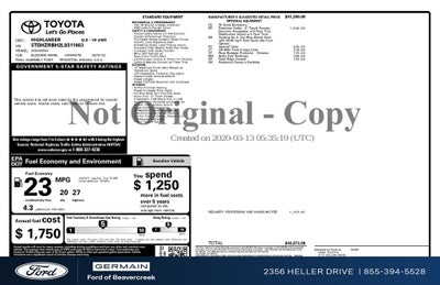 2020 Toyota Highlander XLE