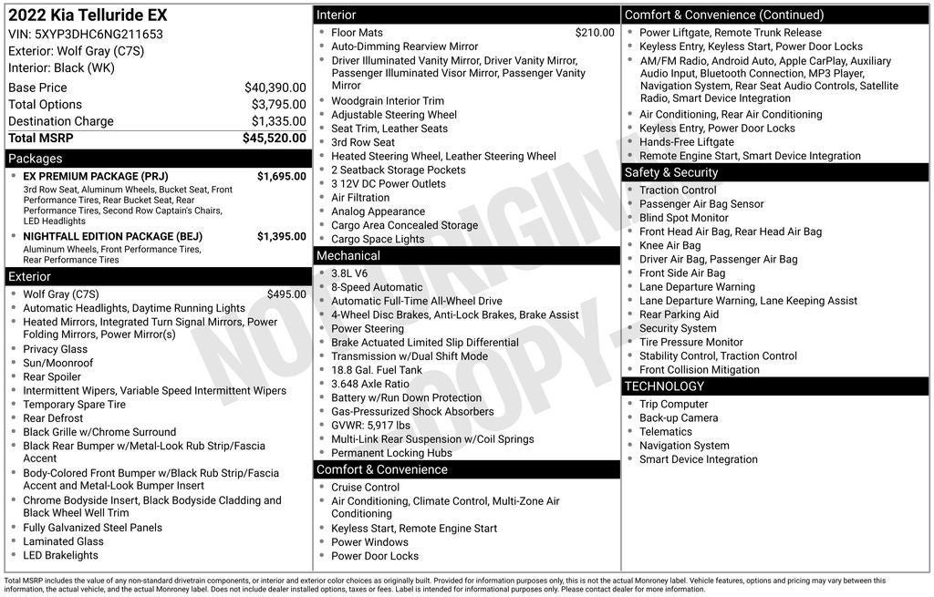 2022 Kia Telluride EX