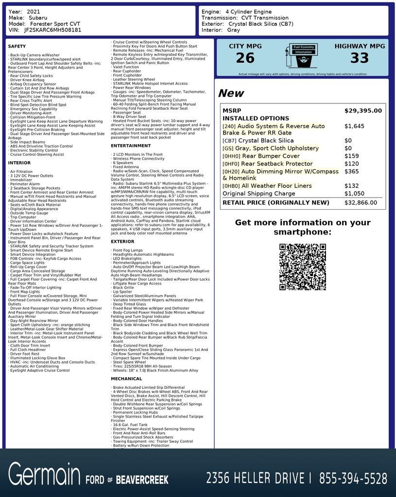 2021 Subaru Forester Sport