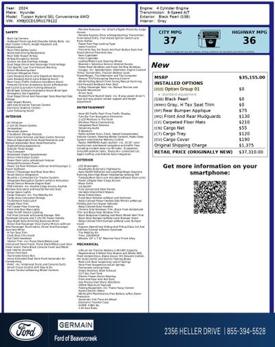 2024 Hyundai Tucson Hybrid SEL Convenience